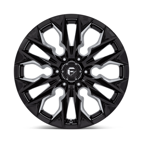 20x9 fuel off-road d803 flame gloss black milled wheel 6x5.5 bolt pattern 1mm offset