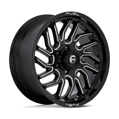20x9 fuel off-road d807 hurricane gloss black milled wheel 6x5.5 bolt pattern 20mm offset