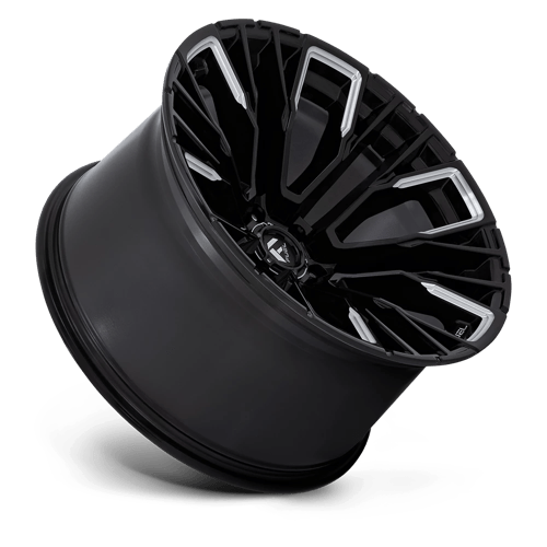 22x12 fuel off-road d849 rebar gloss black milled wheel 6x5.5 bolt pattern 44mm offset