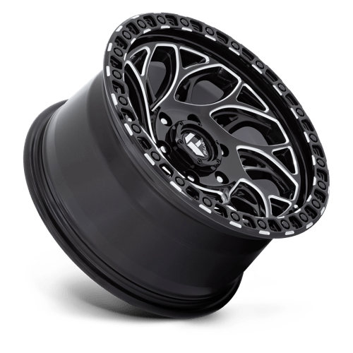 20x9 fuel off-road d840 runner or gloss black milled wheel 6x5.5 bolt pattern 1mm offset