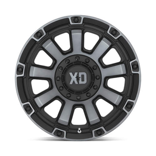 17x9 xd wheels xd852 gauntlet satin black w gray tint wheel 6x5.5 bolt pattern 0mm offset