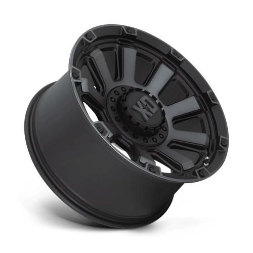 20x10 xd wheels xd852 gauntlet satin black w gray tint wheel 6x5.5 bolt pattern 18mm offset