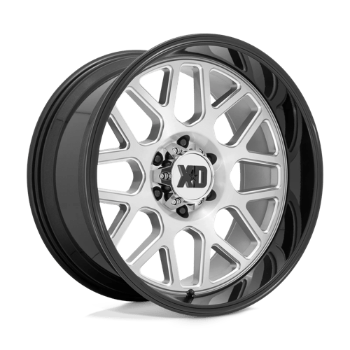 20x9 xd wheels xd849 grenade ii brushed milled w g black lip wheel 6x5.5 bolt pattern 0mm offset