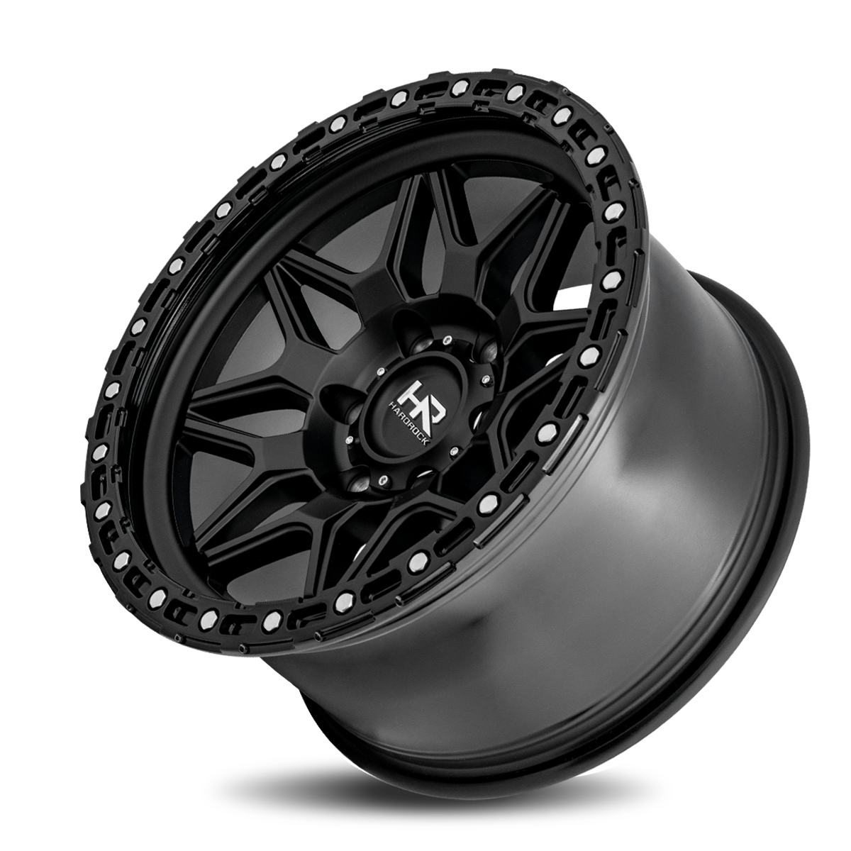 17x9 Hardrock Offroad H105 H105 Matte Black Wheel 6x5.5 Bolt Pattern -12mm Offset