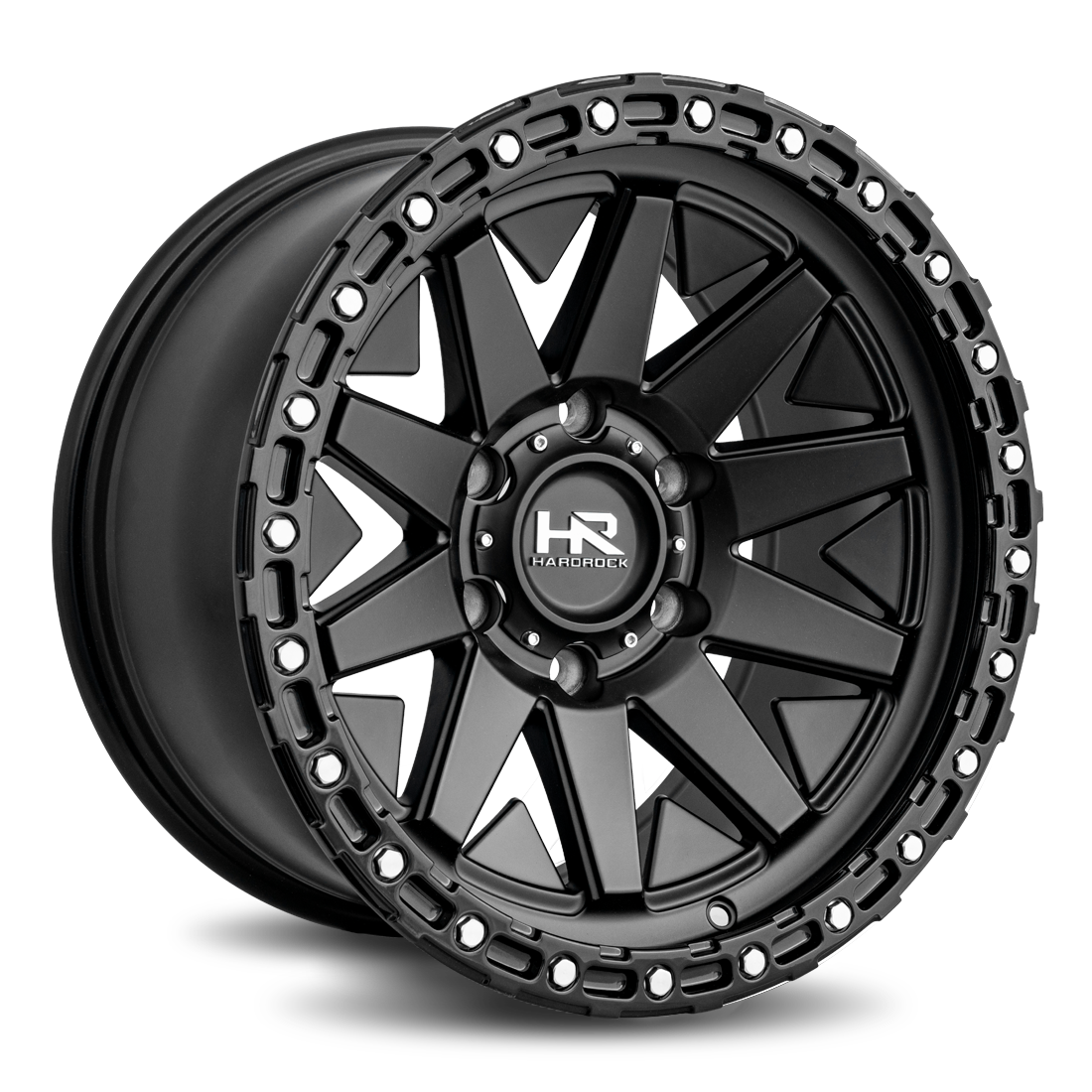 17x9 Hardrock Offroad H106 H106 Matte Black Wheel 6x5.5 Bolt Pattern -12mm Offset