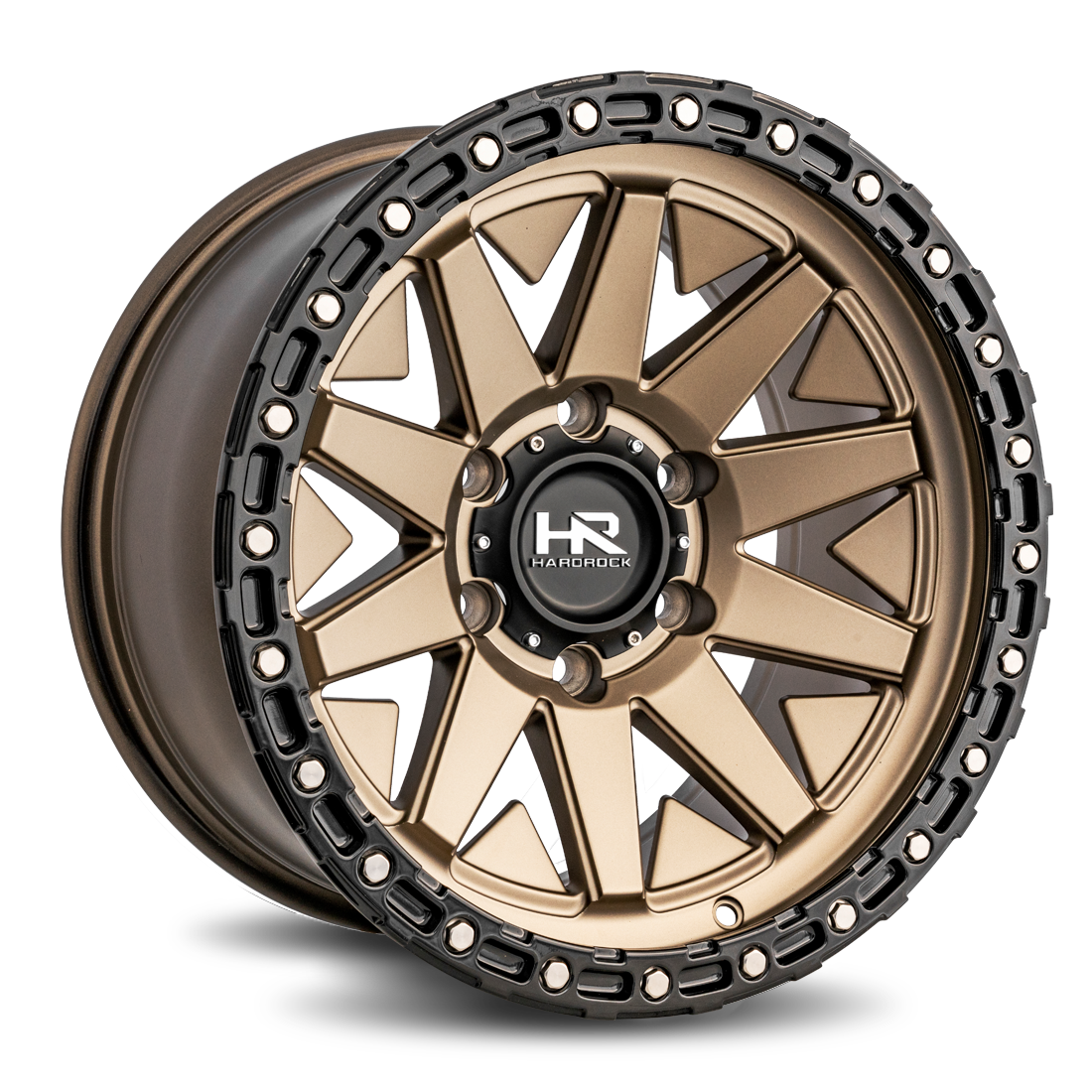 17x9 Hardrock Offroad H106 H106 Matte Bronze Wheel 6x5.5 Bolt Pattern 1mm Offset