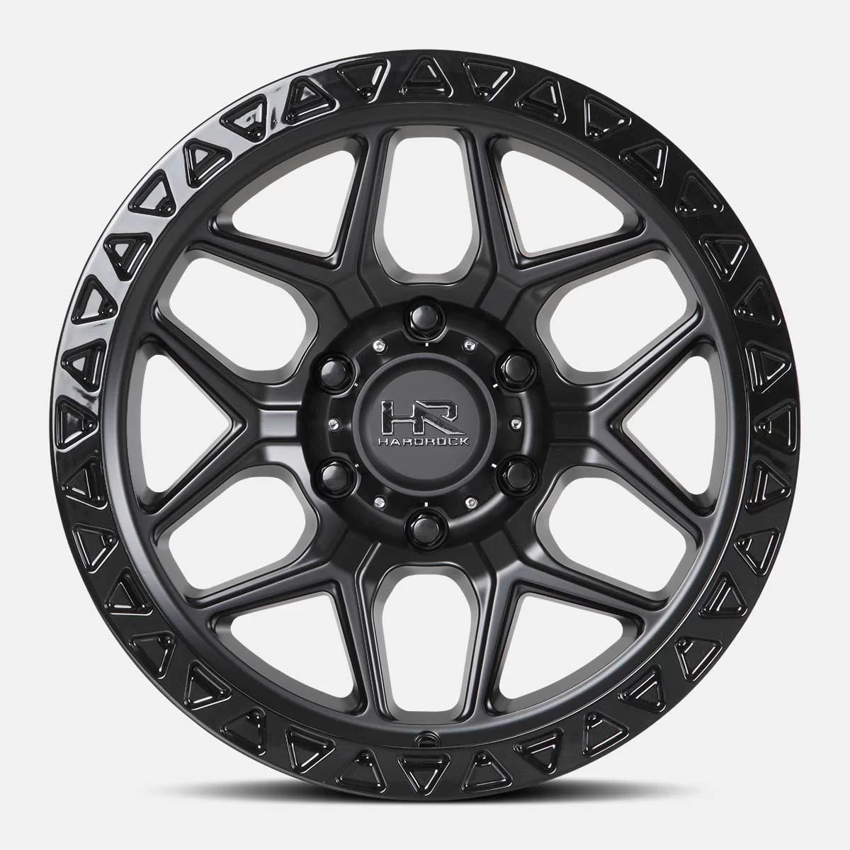 17x9 Hardrock Offroad H107 H107 Matte Black Wheel 6x5.5 Bolt Pattern -12mm Offset