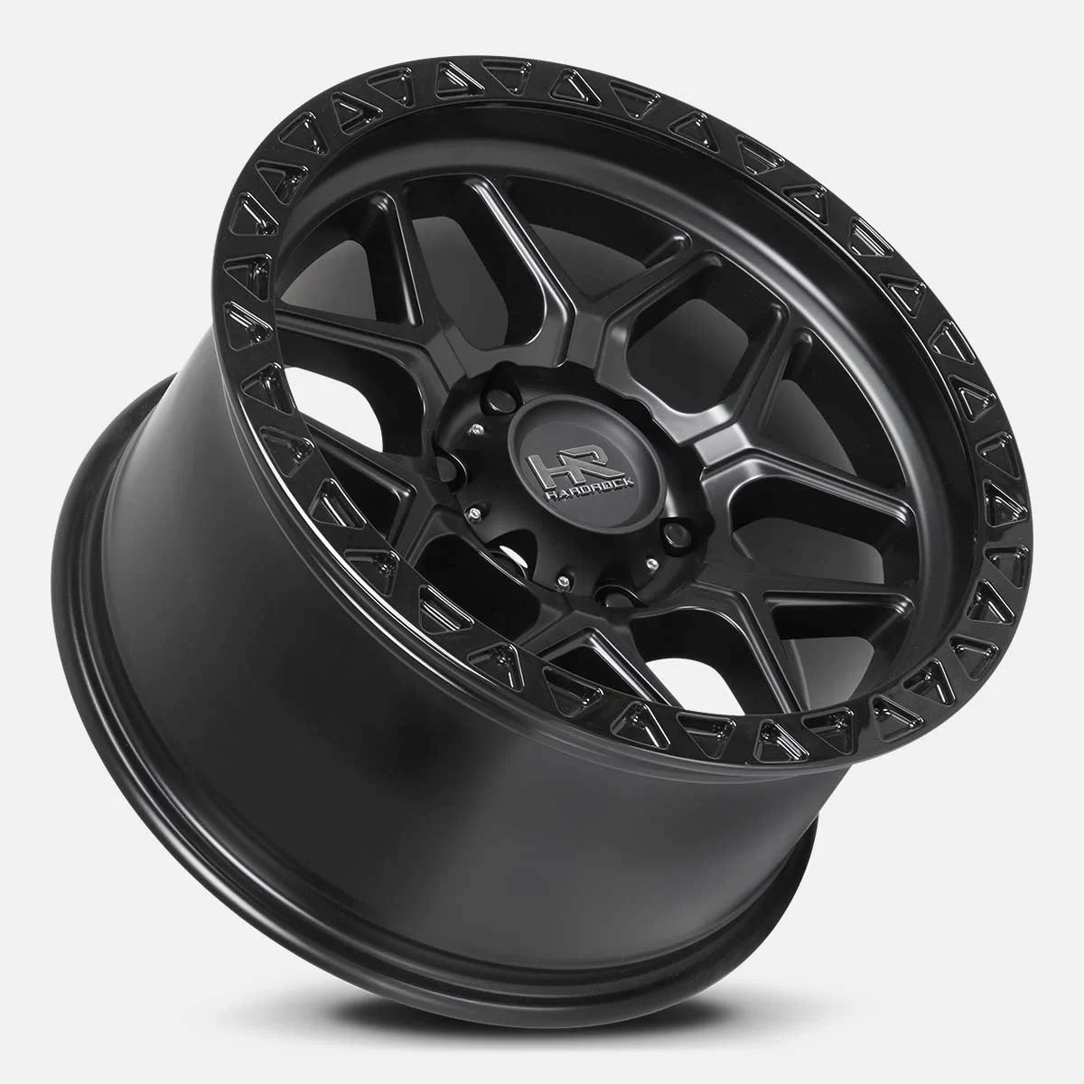 17x9 Hardrock Offroad H107 H107 Matte Black Wheel 6x5.5 Bolt Pattern -12mm Offset