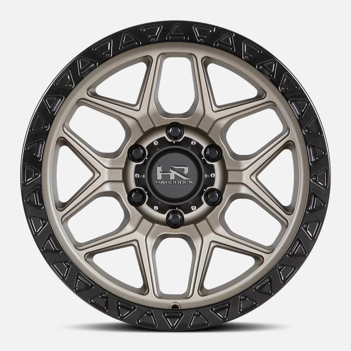 17x9 Hardrock Offroad H107 H107 Matte Bronze Wheel 6x5.5 Bolt Pattern -12mm Offset