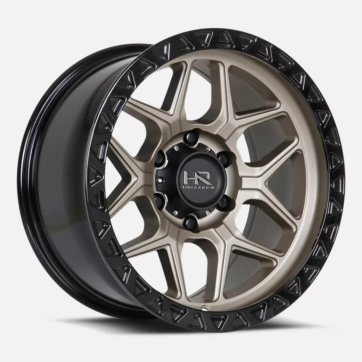 17x9 Hardrock Offroad H107 H107 Matte Bronze Wheel 6x5.5 Bolt Pattern -12mm Offset