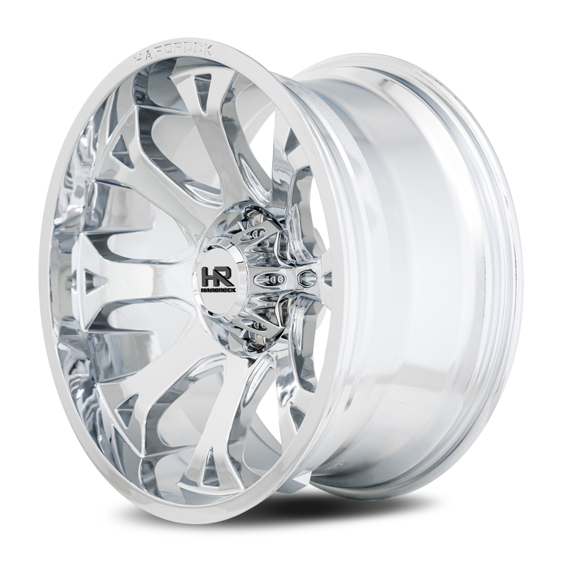 20x12 Hardrock Offroad H505 BloodShot Xposed Chrome Wheel 6x5.5 Bolt Pattern -44mm Offset