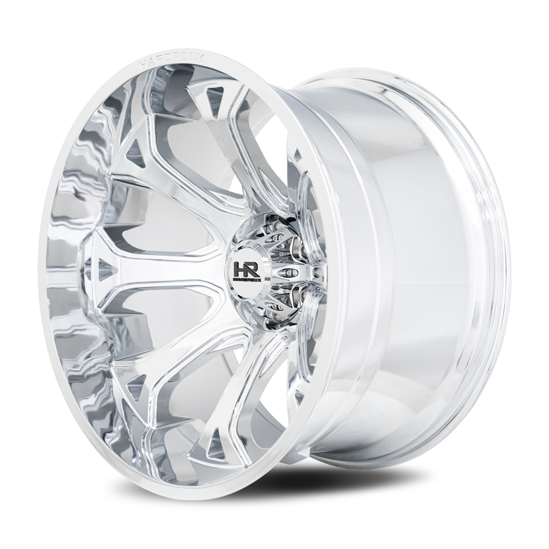 24x14 Hardrock Offroad H505 BloodShot Xposed Chrome Wheel 6x5.5 Bolt Pattern -76mm Offset