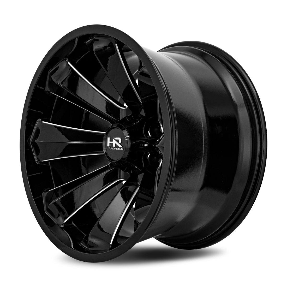 20x12 Hardrock Offroad H506 Xplosive Xposed Gloss Black Wheel 6x5.5 Bolt Pattern -44mm Offset