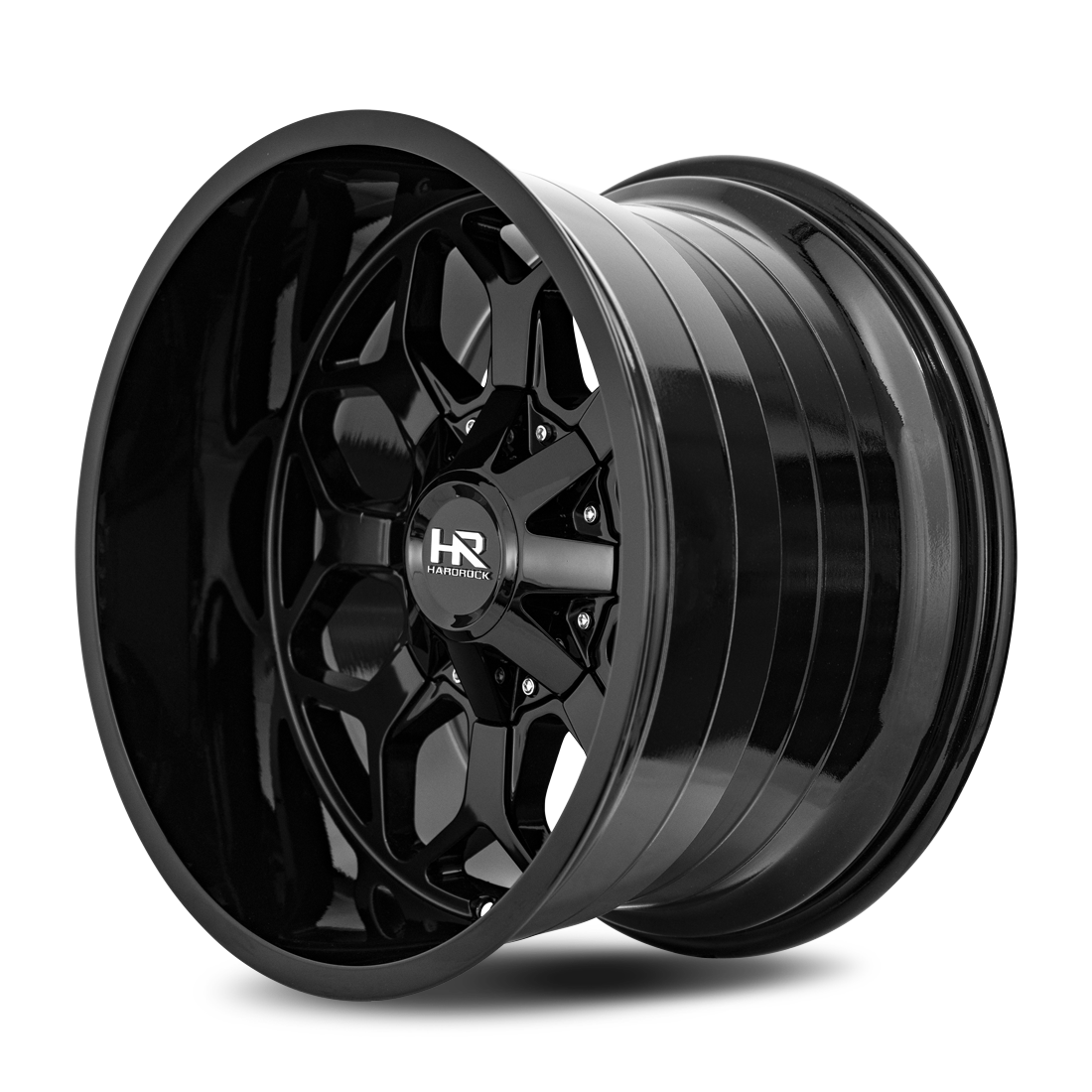 20x12 Hardrock Offroad H712 Indestructible Gloss Black Wheel 6x5.5 Bolt Pattern -51mm Offset