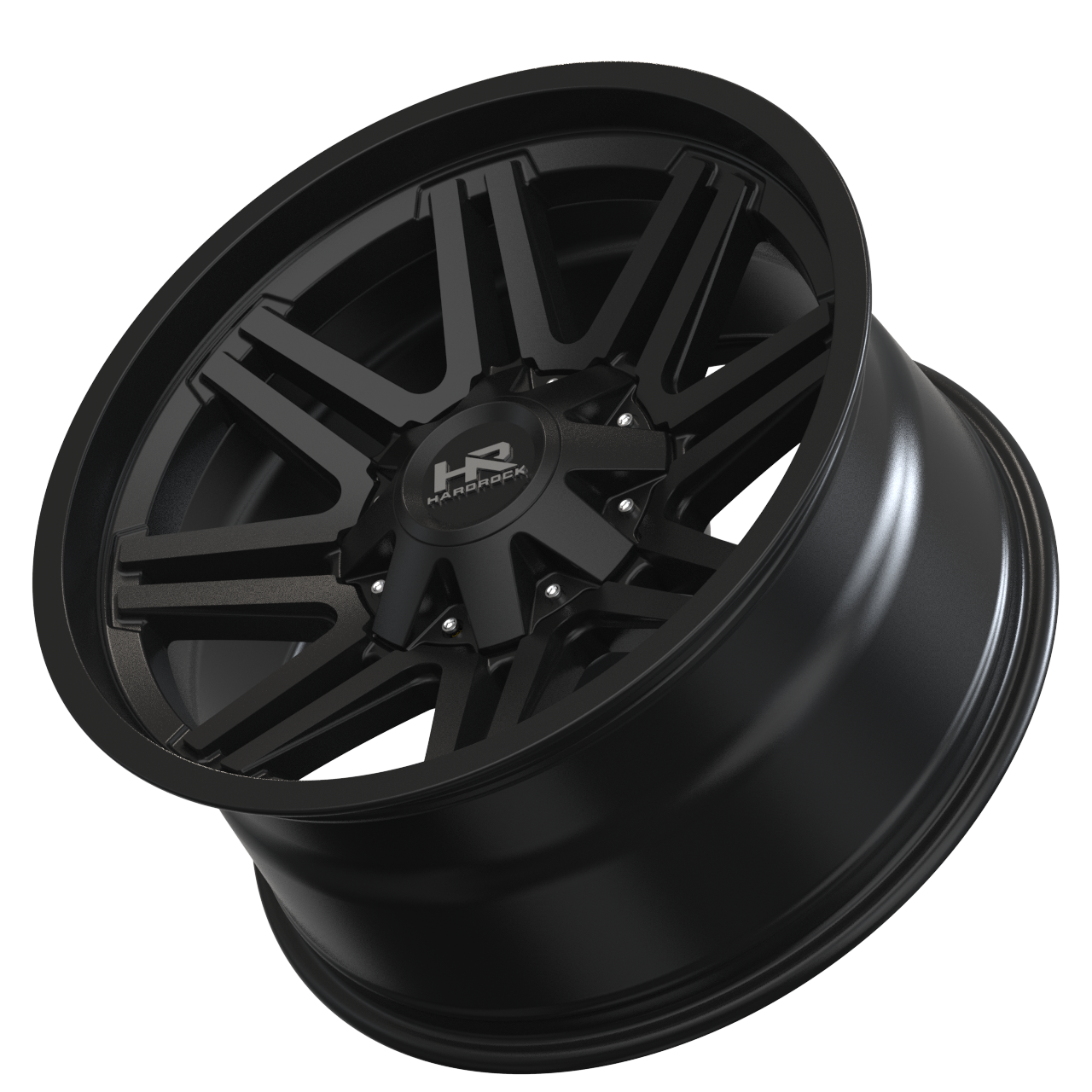 22x10 Hardrock Offroad H715 Warrior Gloss Black Wheel 6x5.5 Bolt Pattern -25mm Offset