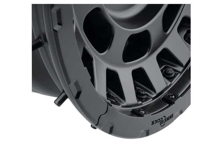17x8.5 Icon Alloys Hammer Pro Satin Black Wheel 6x5.5 Bolt Pattern 0mm Offset