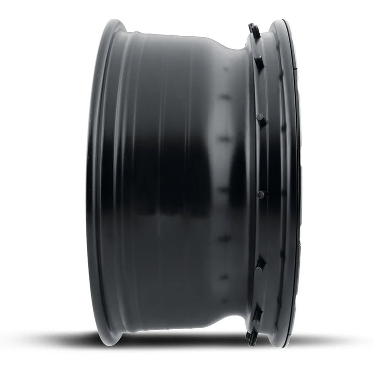 17x8.5 Icon Alloys Hammer Pro Satin Black Wheel 6x5.5 Bolt Pattern 0mm Offset