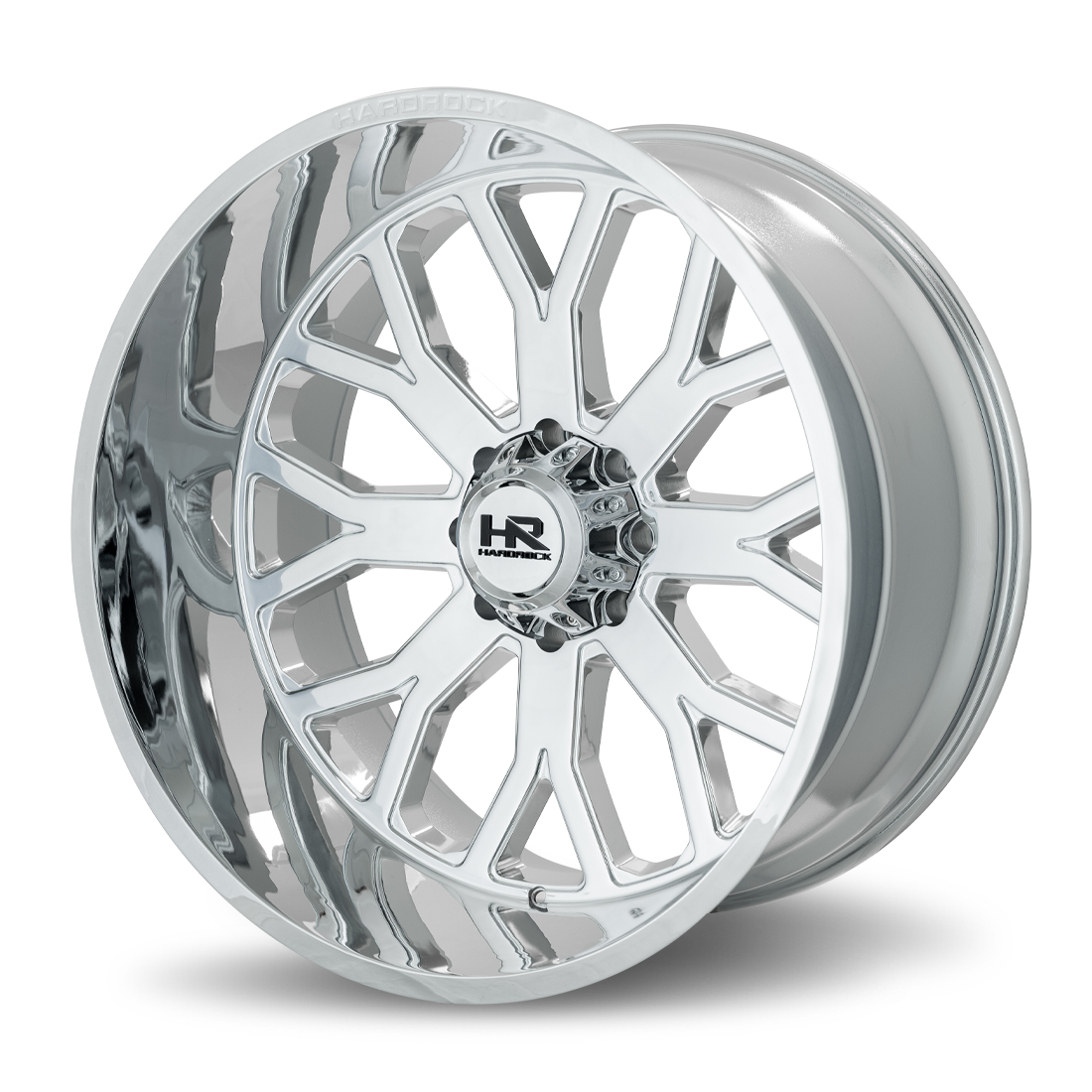 26x14 Hardrock Offroad H504 Slammer Xposed Chrome Wheel 6x5.5 Bolt Pattern -76mm Offset
