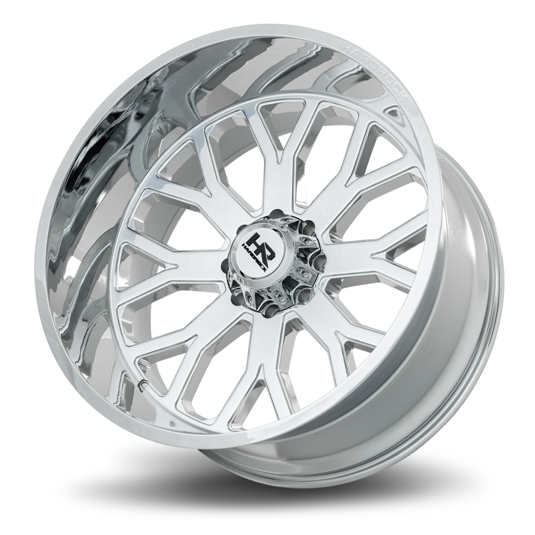 26x14 Hardrock Offroad H504 Slammer Xposed Chrome Wheel 6x5.5 Bolt Pattern -76mm Offset