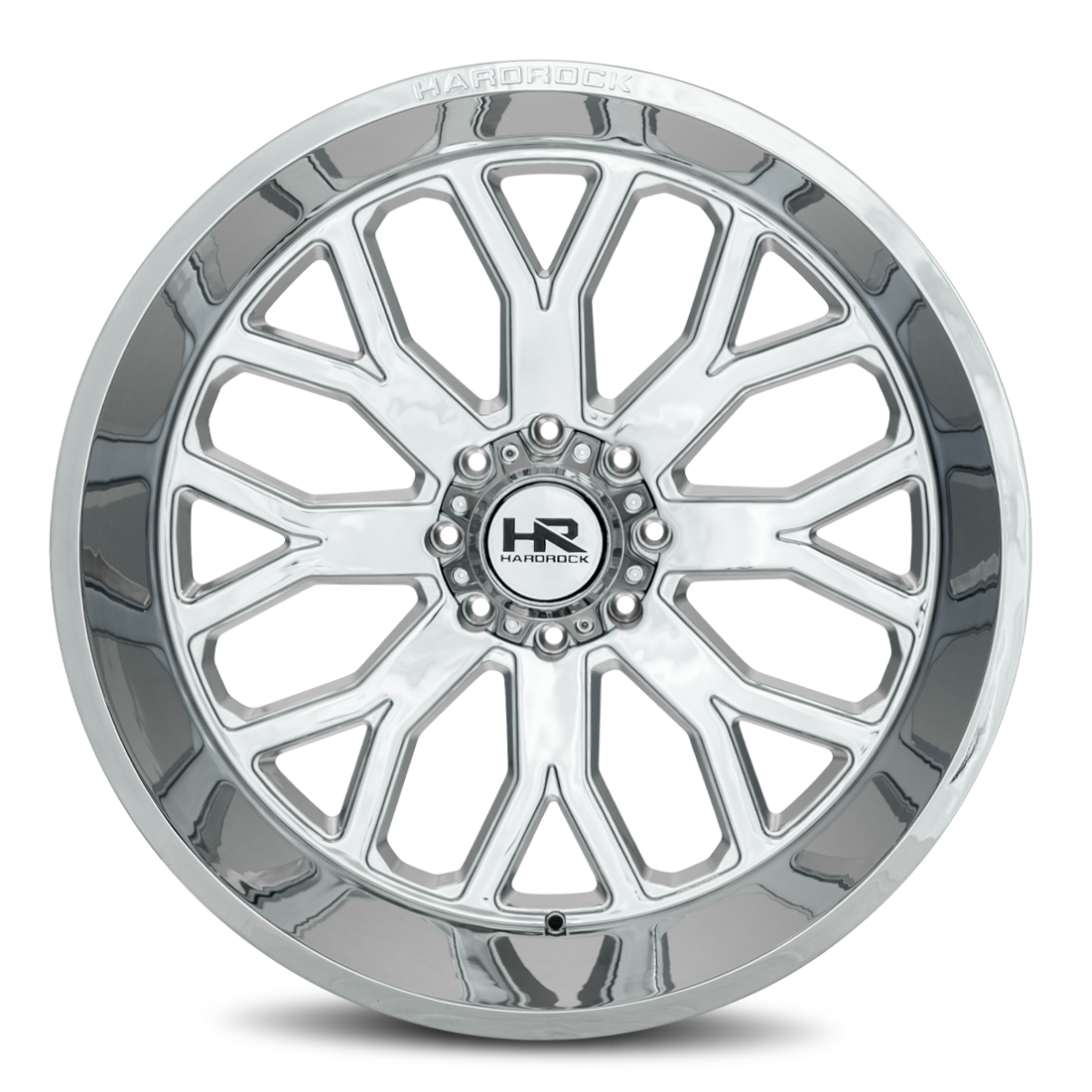 26x14 Hardrock Offroad H504 Slammer Xposed Chrome Wheel 6x5.5 Bolt Pattern -76mm Offset