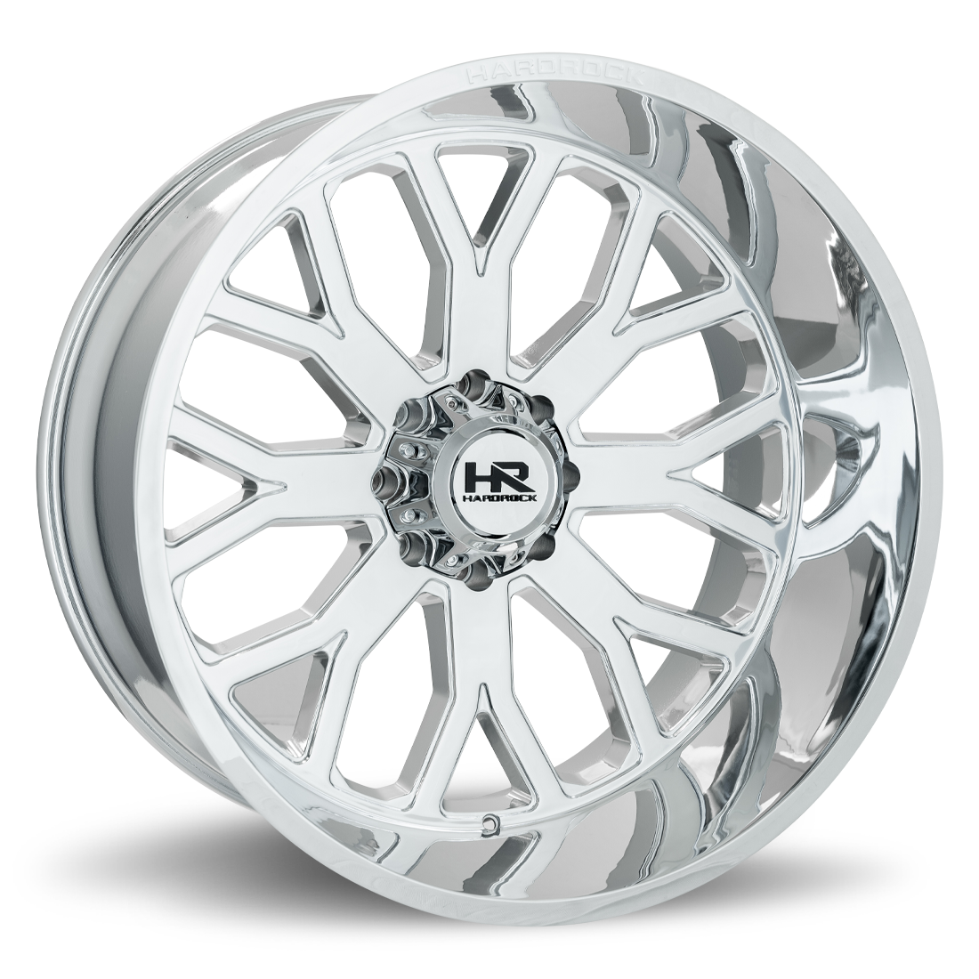 26x14 Hardrock Offroad H504 Slammer Xposed Chrome Wheel 6x5.5 Bolt Pattern -76mm Offset