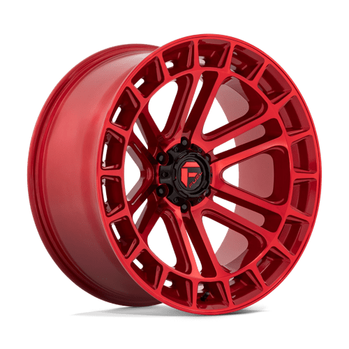 22x10 fuel off-road d719 heater candy red machined wheel 6x5.5 bolt pattern 13mm offset