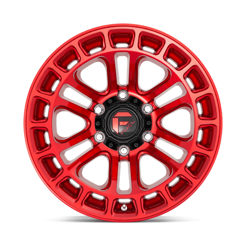 17x9 fuel off-road d719 heater candy red machined wheel 6x5.5 bolt pattern 12mm offset