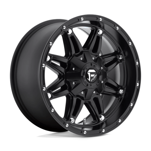 17x9 fuel off-road d531 hostage matte black wheel 6x5.5 bolt pattern 1mm offset