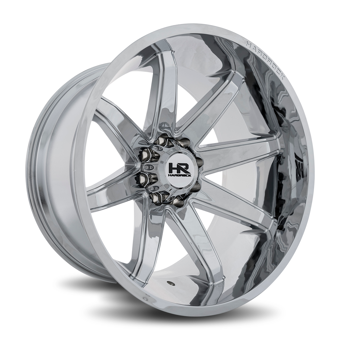 24x14 Hardrock Offroad H502 Painkiller XPosed Chrome Wheel 6x5.5 Bolt Pattern -76mm Offset