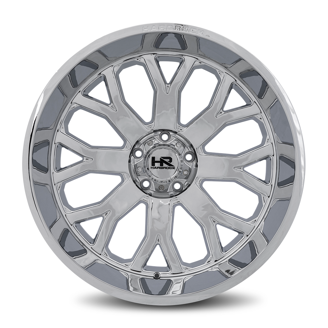 22x12 Hardrock Offroad H504 Slammer XPosed Chrome Wheel 6x5.5 Bolt Pattern -44mm Offset