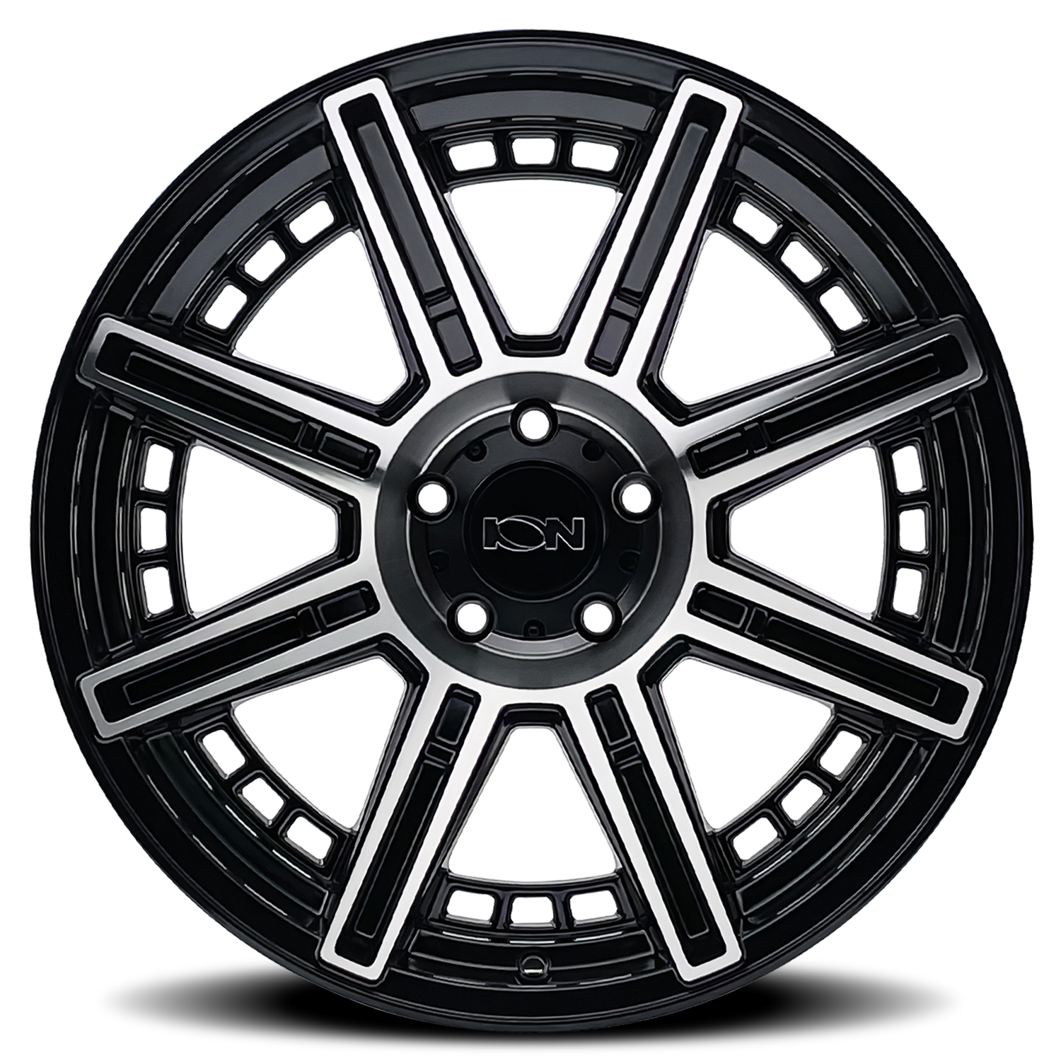 20x10 ion alloy 149 gloss black machined wheel 6x5.5 bolt pattern 24mm offset