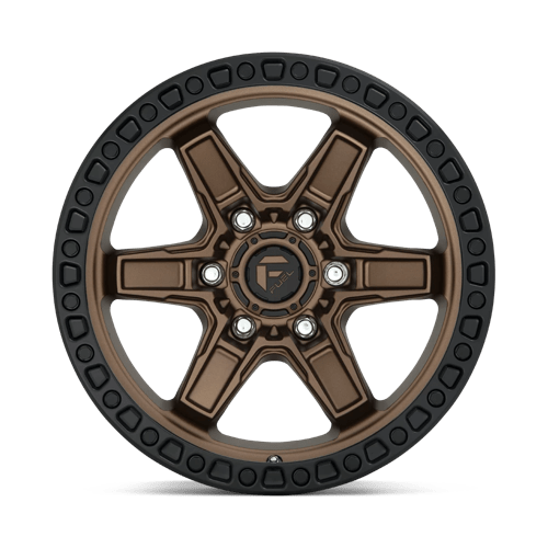 17x9 fuel off-road d699 kicker matte bronze black bead ring wheel 6x5.5 bolt pattern 1mm offset