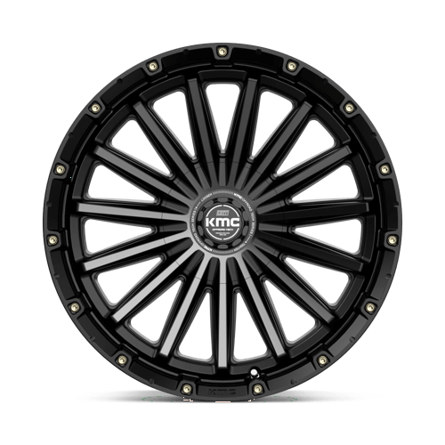 20x9 kmc km102 signal satin black w gray tint wheel 6x5.5 bolt pattern 0mm offset