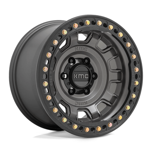 17x9 kmc km236 tank anthracite beadlock wheel 6x5.5 bolt pattern 38mm offset