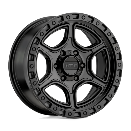 17x8 5 kmc km539 portal satin black wheel 6x5.5 bolt pattern 18mm offset