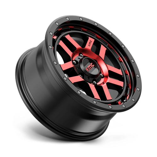 17x9 kmc km540 recon gloss black machined w rtcc wheel 6x5.5 bolt pattern 2mm offset