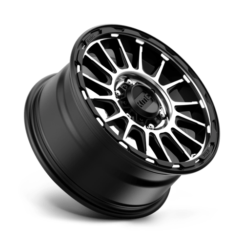 16x8 kmc km542 impact satin black machined wheel 6x5.5 bolt pattern 0mm offset