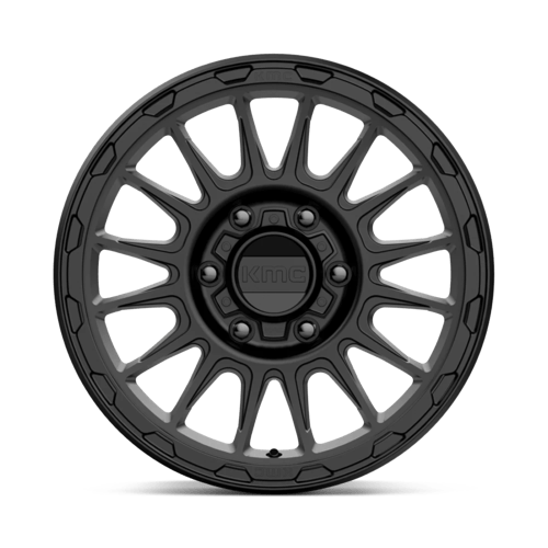 16x8 kmc km542 impact satin black wheel 6x5.5 bolt pattern 0mm offset
