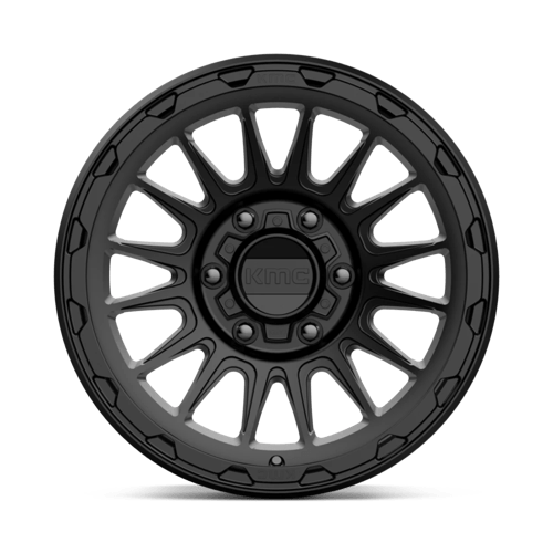 17x8 5 kmc km542 impact satin black wheel 6x5.5 bolt pattern 0mm offset
