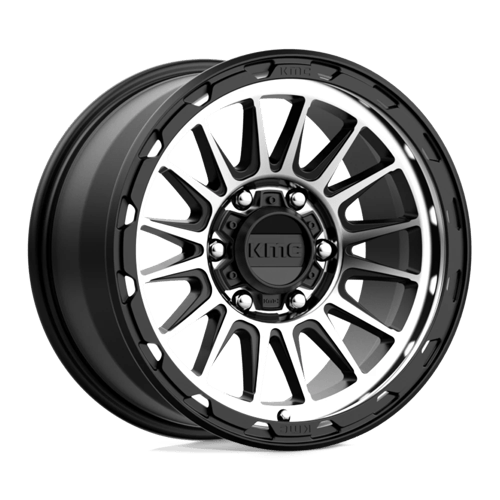17x9 kmc km542 impact satin black machined wheel 6x5.5 bolt pattern 18mm offset
