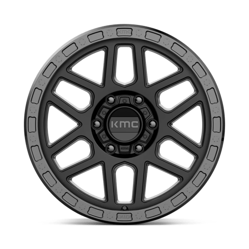 18x9 kmc km544 mesa satin black w gloss black lip wheel 6x5.5 bolt pattern 18mm offset