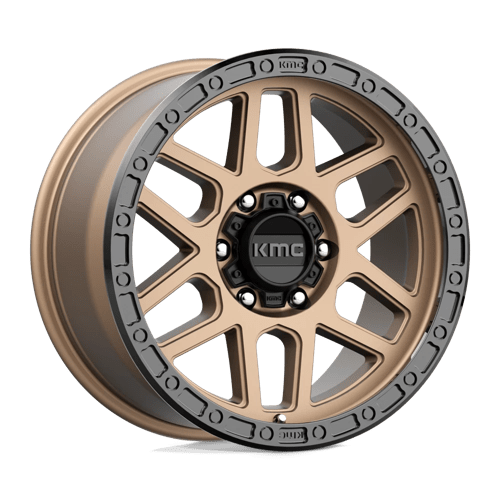 18x9 kmc km544 mesa matte bronze w black lip wheel 6x5.5 bolt pattern 18mm offset
