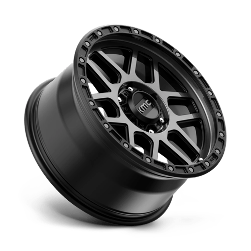 18x9 kmc km544 mesa satin black w gray tint wheel 6x5.5 bolt pattern 18mm offset