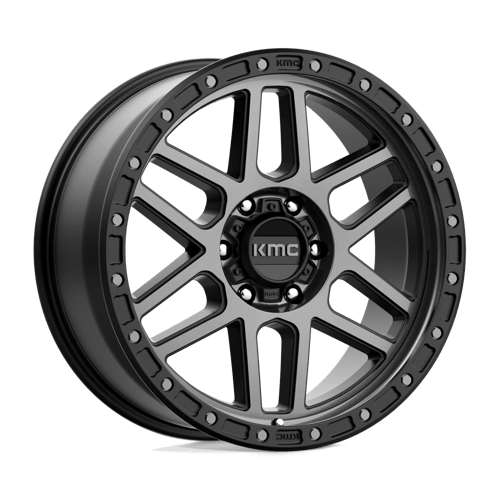 20x9 kmc km544 mesa satin black w gray tint wheel 6x5.5 bolt pattern 18mm offset
