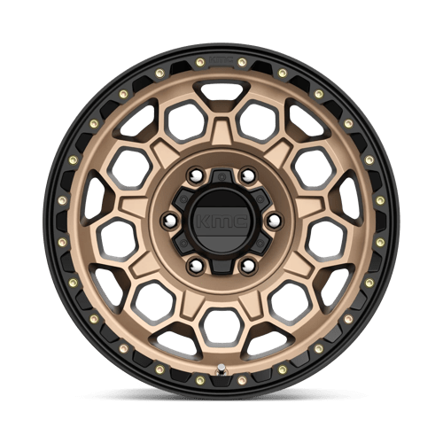 17x9 kmc km545 trek matte bronze w black lip wheel 6x5.5 bolt pattern 0mm offset