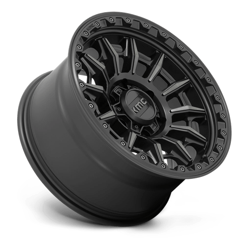 17x9 kmc km547 carnage satin black w gray tint wheel 6x5.5 bolt pattern 0mm offset