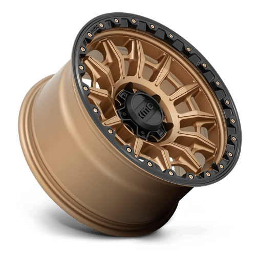 16x8 kmc km547 carnage matte bronze w black lip wheel 6x5.5 bolt pattern 0mm offset