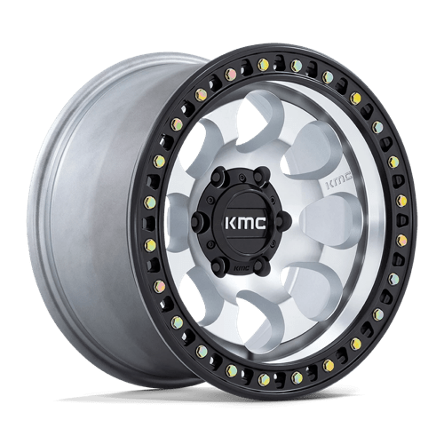 18x9 kmc km550 riot sbl machined w satin black lip wheel 6x5.5 bolt pattern 18mm offset