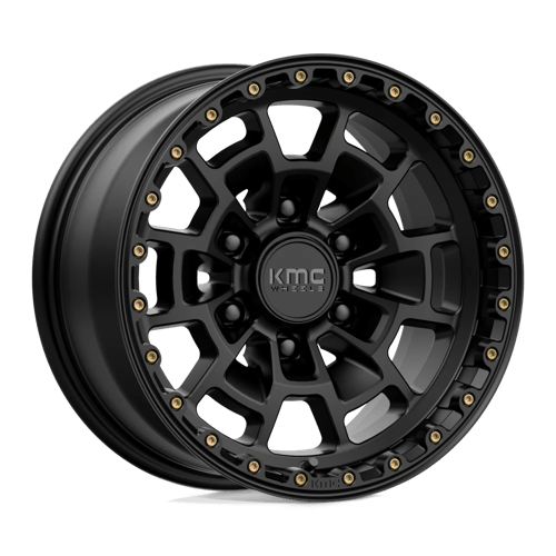 16x8 kmc km718 summit satin black wheel 6x5.5 bolt pattern 0mm offset