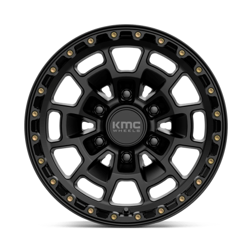 16x8 kmc km718 summit satin black wheel 6x5.5 bolt pattern 0mm offset